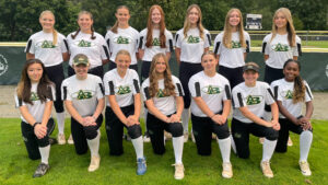 Front Row:  Riu Hanrahan, Holly Pettitt, Jenna Nowak, Zoey Cooper, Payton Aldridge, Sophia Jeske and Amelie LaPorte-Manahan.   Back row:  Izzy Webster, Paityn Craig, Delanie Gilda, Kylie Ayling, Kylie Eggert, Charlee Rydberg and Piper Soden.